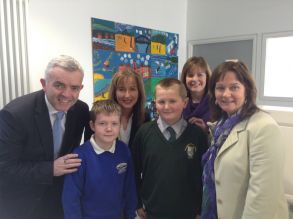 Pupils welcome Disability Ministers and Disability-Sports NI representative