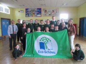 Well Done to Mr Mc Veigh and the Eco-Schools Council who were awarded the GREEN FLAG !! 